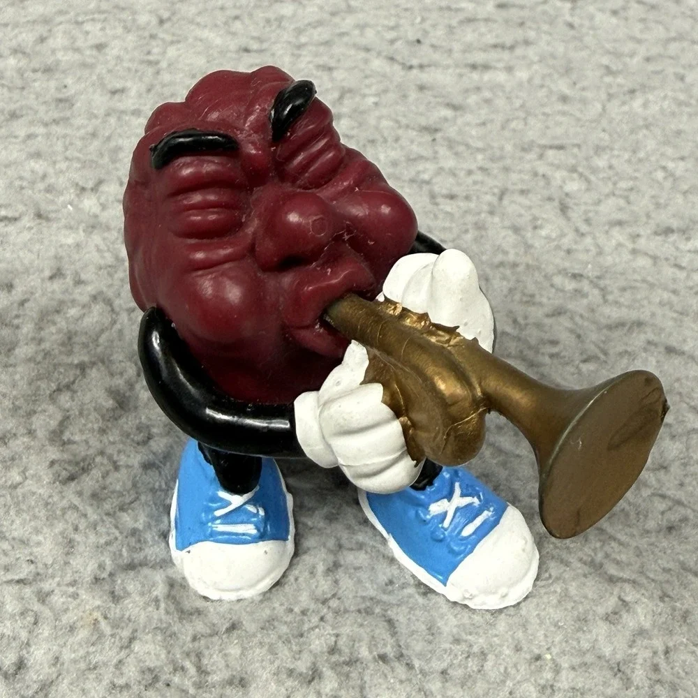 VTG 80s California Raisins Figures Lot of 6 Applause 1988 PVC Musician Surfer